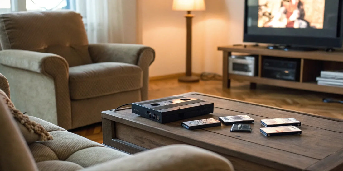 VHS converter digitizing home videos.