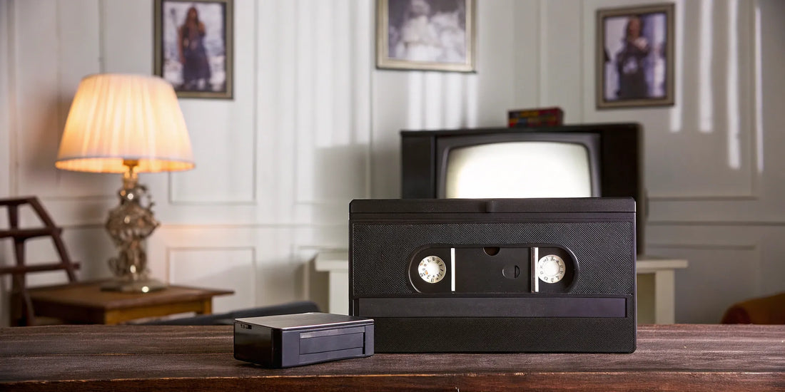 Digitize VHS tapes to preserve memories.
