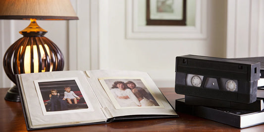 Old photos and VHS tapes.