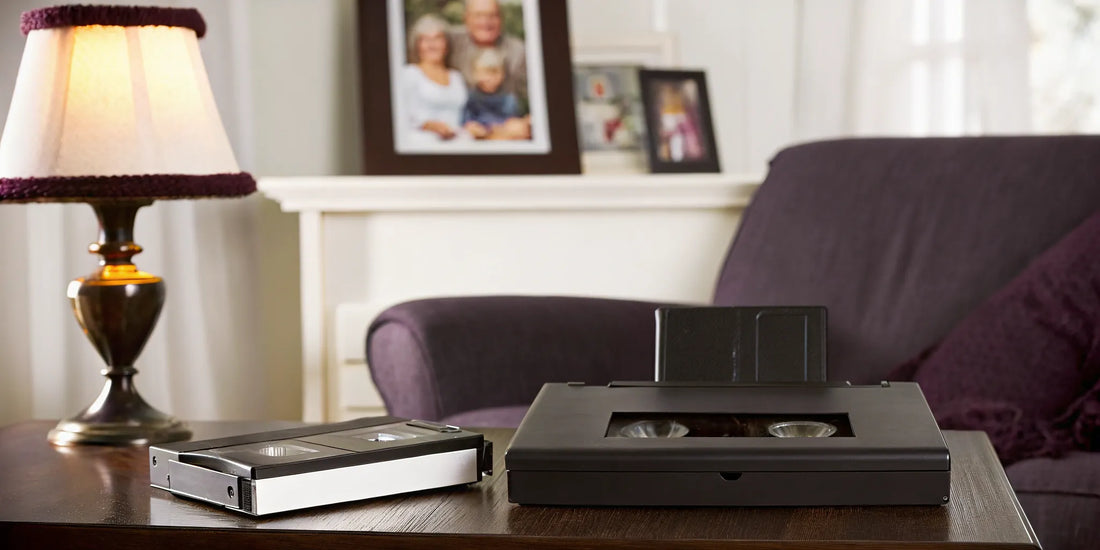 Professional VHS conversion service for preserving memories.