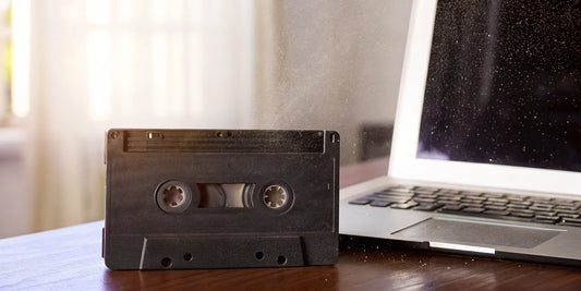 Convert Hi8 tapes to digital using a camcorder and laptop.