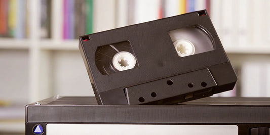 A VHS tape and VCR, the first step in how to convert VHS tapes to digital.