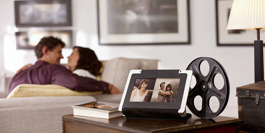 Digitizing family photos, film reels, and memories.