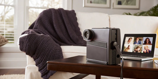 A Video8 tape player connected to a laptop for digitizing tapes.