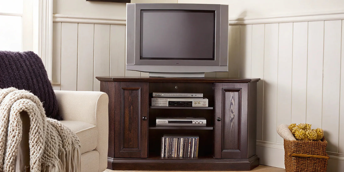 DVD duplication service setup with retro TV and DVD player.