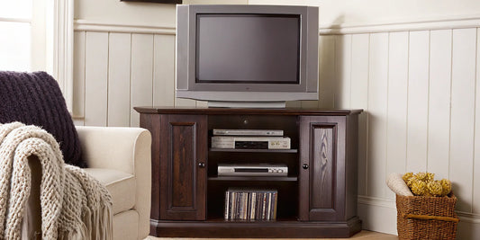 DVD duplication service setup with retro TV and DVD player.