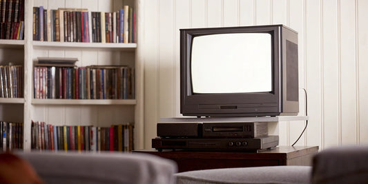 VHS to DVD conversion setup.